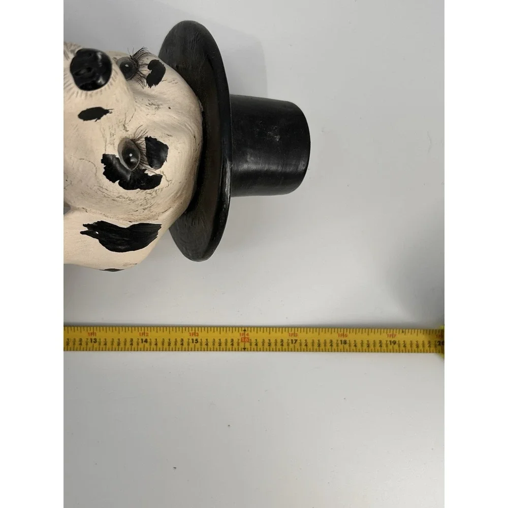 Vintage Anthropomorphic Fancy Dog Wearing Tuxedo Porcelain Plush Doll 18
